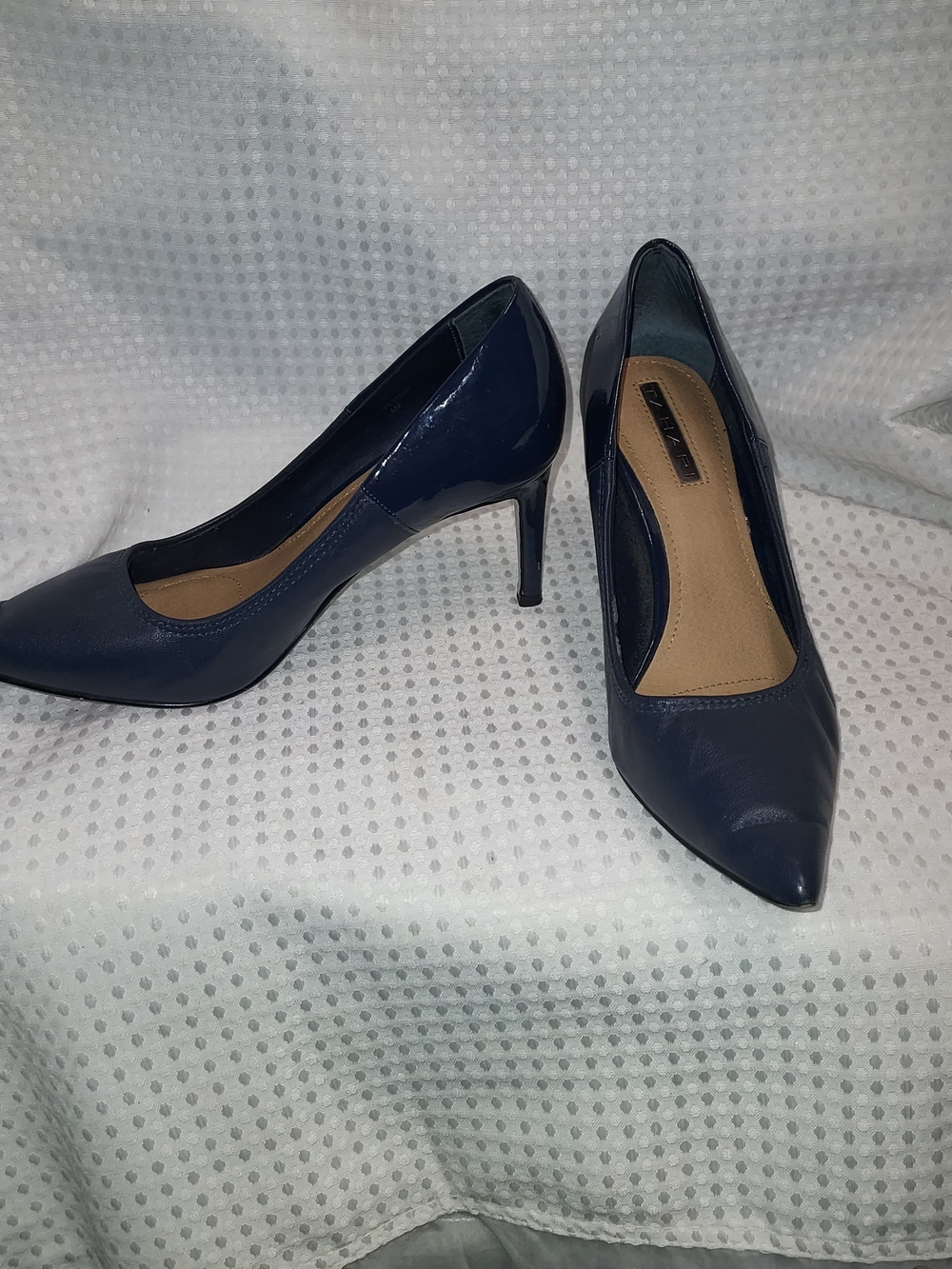 Tahari Navy Pointed-Toe Stiletto Heels